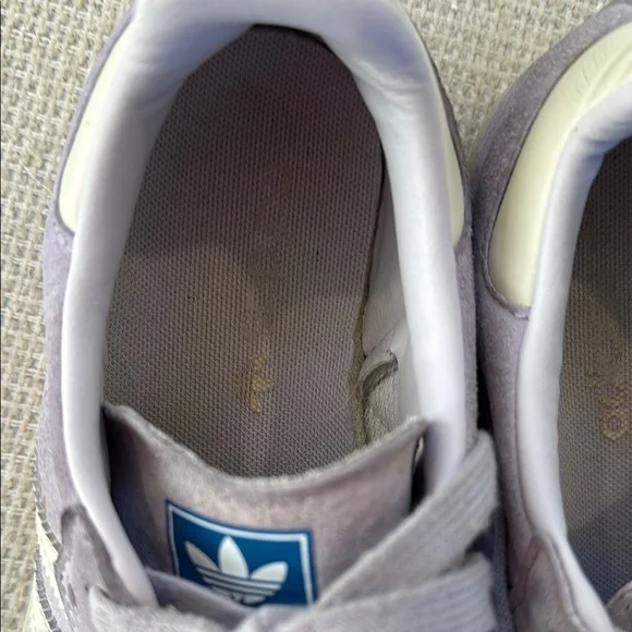 Samba- Adidas Kids Purple Suede Sneakers - Picture 7 of 10